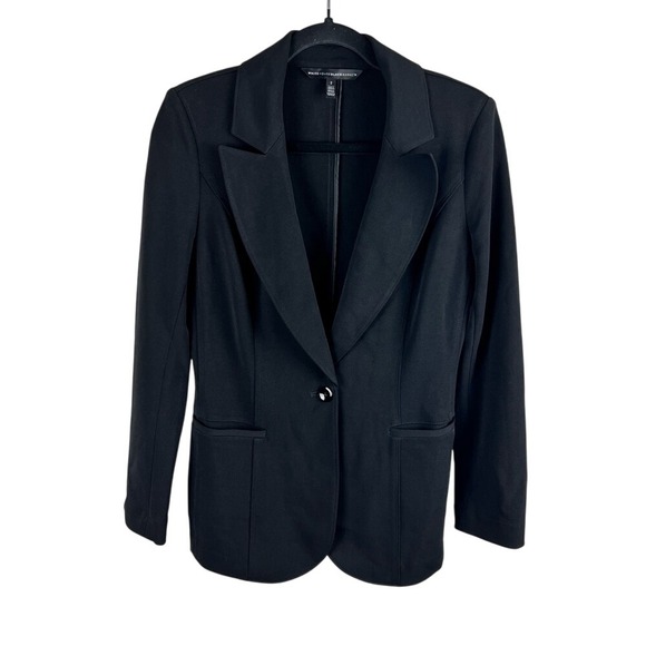 White House Black Market "The Essential Blazer" Size 2 Classic Black - Picture 1 of 14